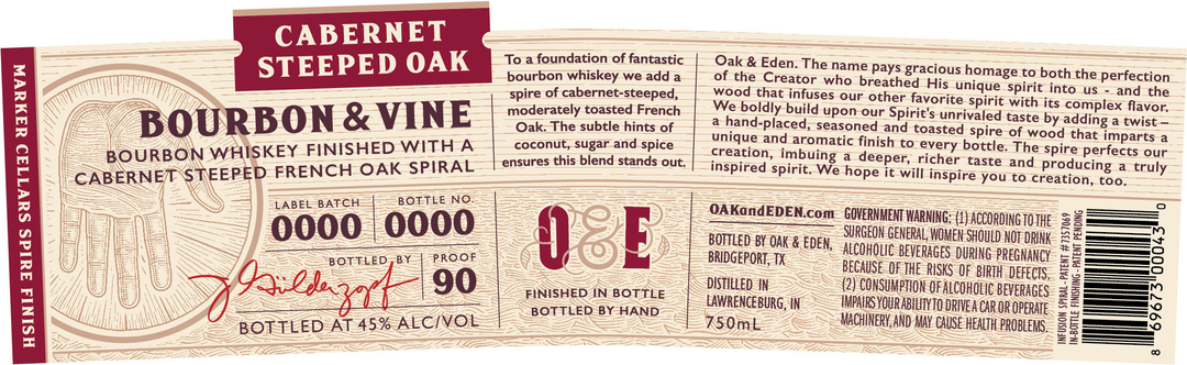 Oak & Eden Bbn & Vine 750 ml