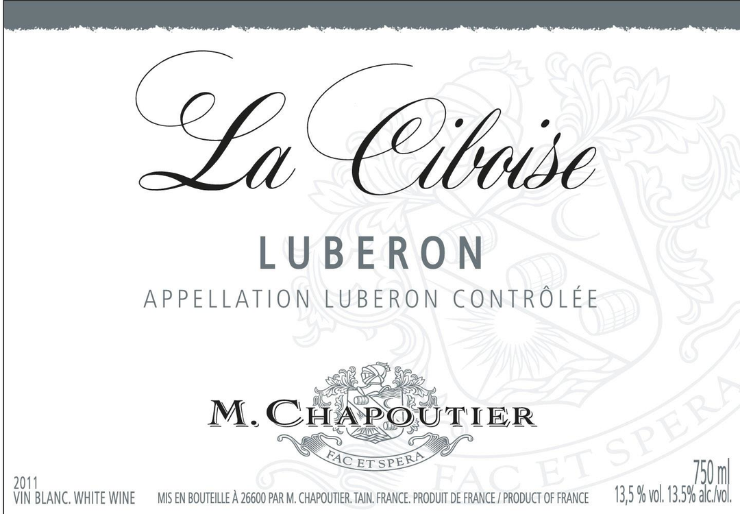 2020 Luberon Ciboise Blanc 750 ml