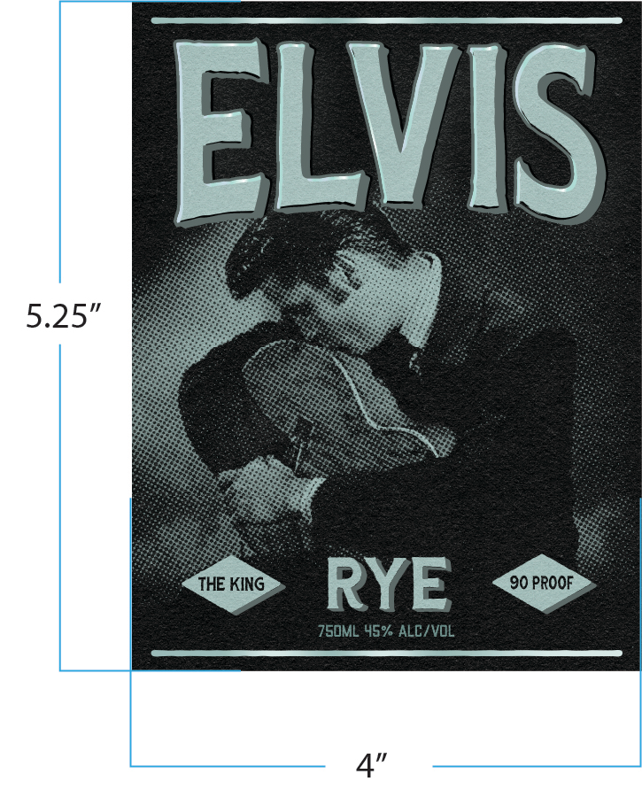 Elvis Straight Rye Whsky 750 ml
