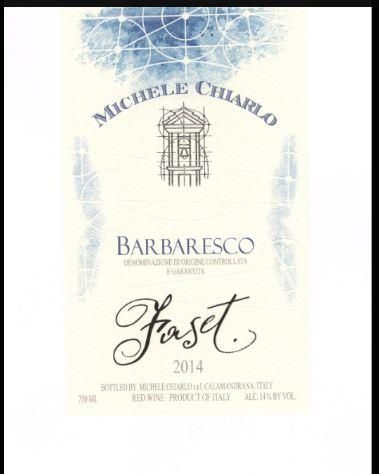 2019 Chiarlo Barbaresco Faset Nebb 750 Ml