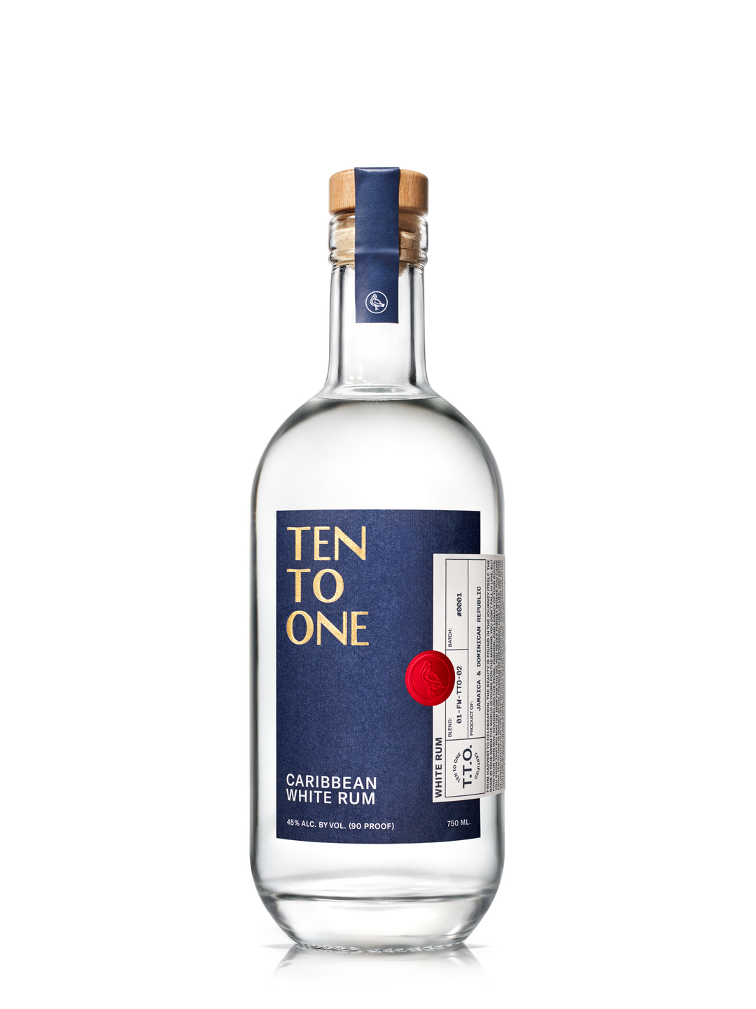 Ten To One Wht Rum 90 Prf 750 ml