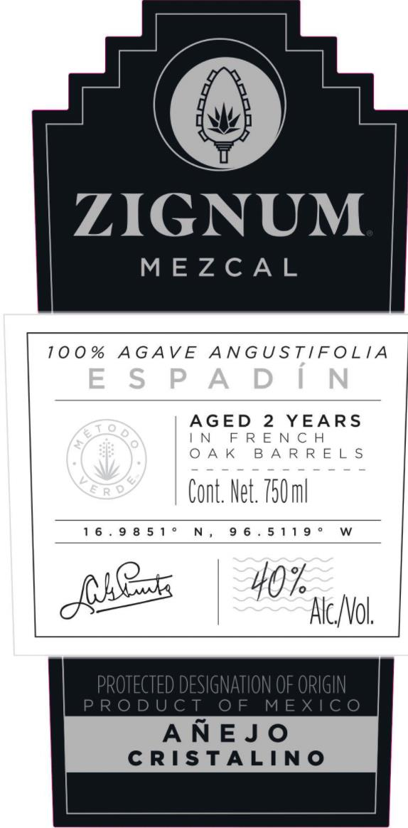 Zignum Anejo Cristalino 750 ml