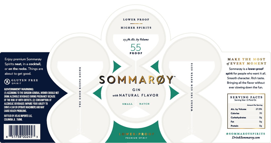 Sommaroy Gin Lower Proof 750 ml