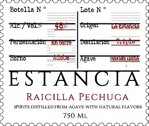 Estancia Raicilla Pechuga 750 ml