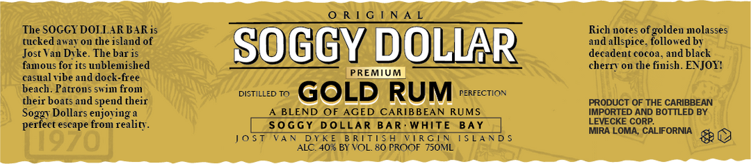 Soggy Dollar Gold Rum 750 ml