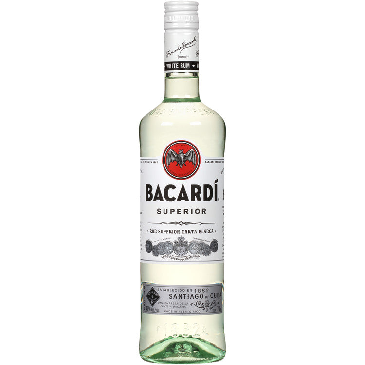 Bacardi Light Rum Superior 80 750Ml