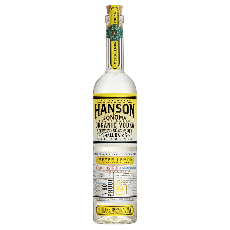 Hanson Of Sonoma Meyer Lemon Flavored Vodka Small Batch Limited Release 80 750Ml