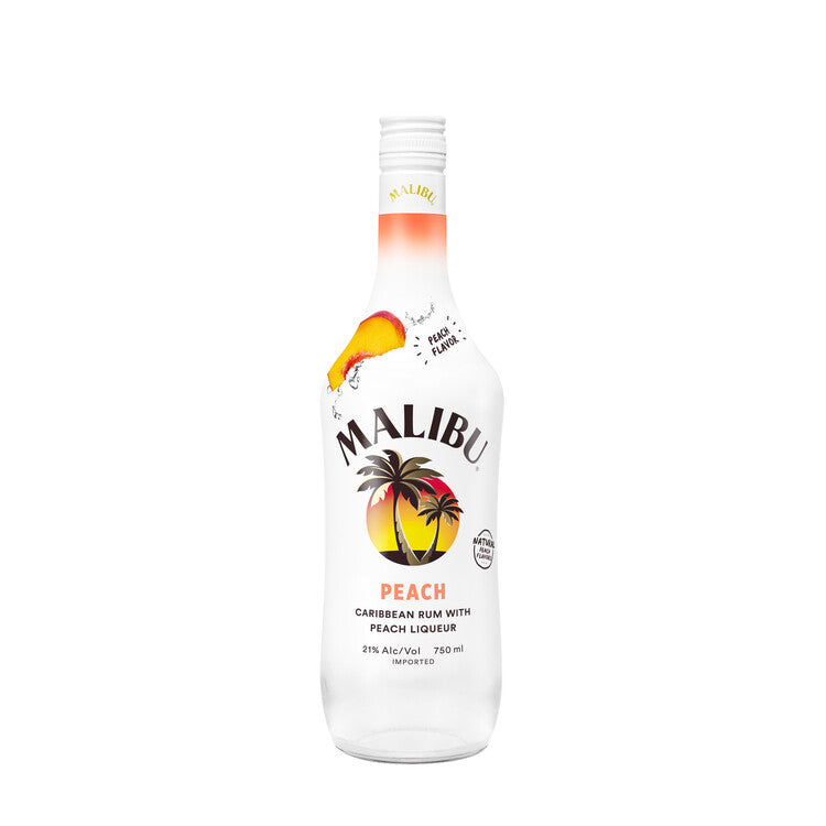 Malibu Peach Flavored Rum 42 750Ml