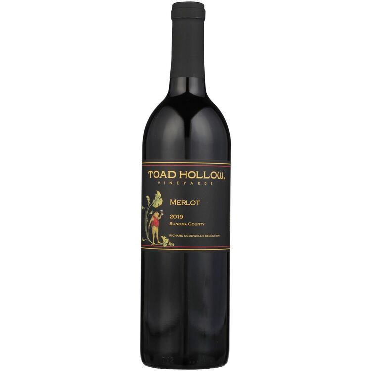 Toad Hollow Merlot Richard Mcdowell'S Selection Richard Mcdowell Vineyard Russian River Valley 2021 750Ml