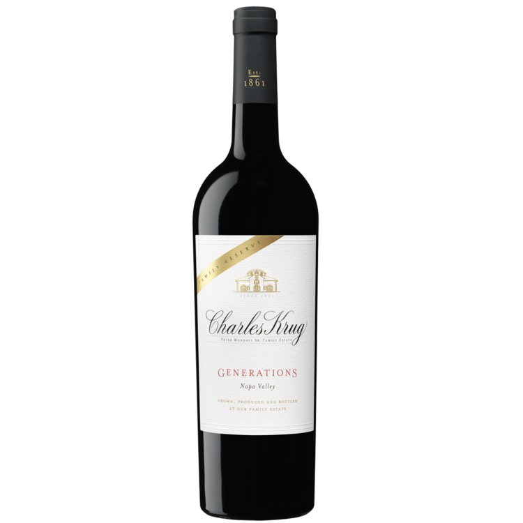 Charles Krug Red Wine Generations Family Reserve Napa Valley 2019 750Ml