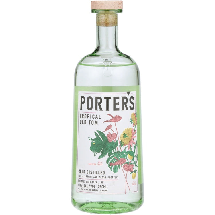 PORTERS OLD TOM GIN TROPICAL OLD TOM COLD DISTILLED 80 750ML