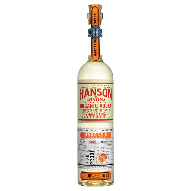 Hanson Of Sonoma Mandarin Flavored Vodka Small Batch 80 750Ml