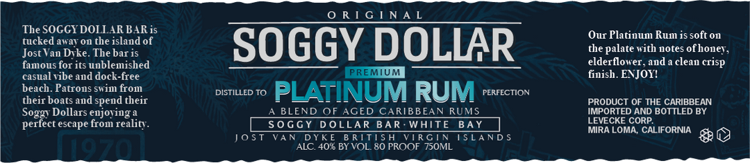 Soggy Dollar Platinum Rum 750 ml