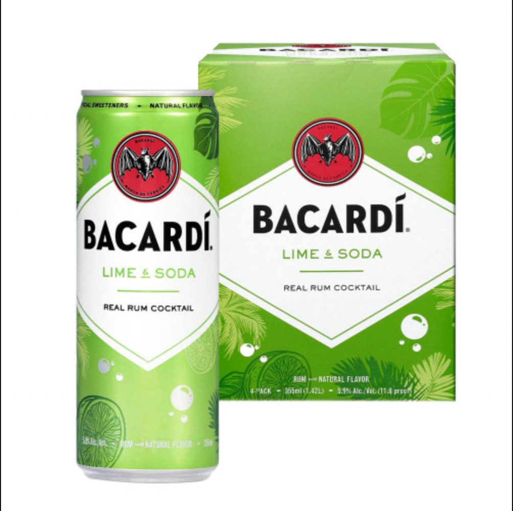 Bacardi Lime & Soda 4-Pack