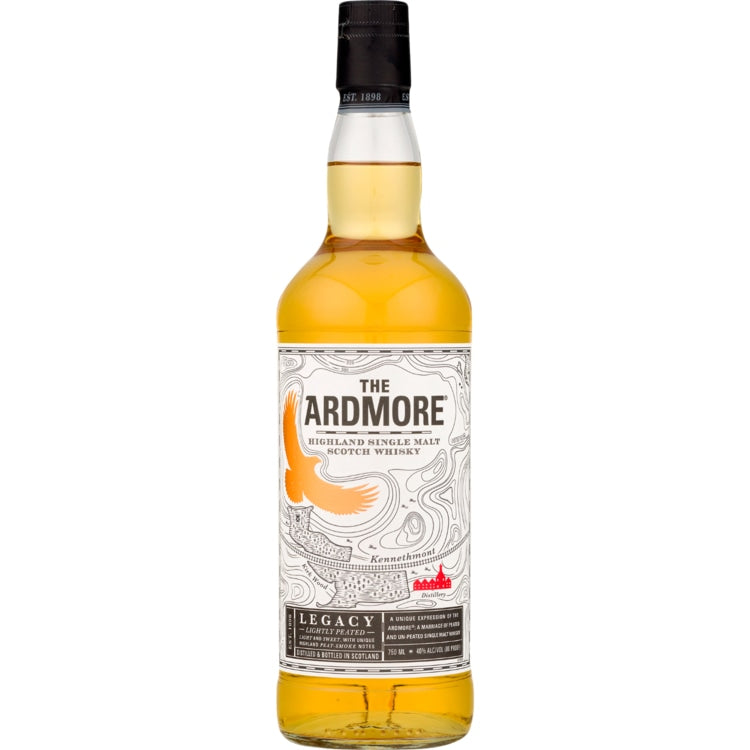 Ardmore Whiskey Single Malt Scotch Legacy Lightly Peated 750ml