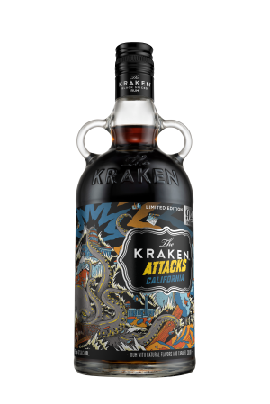 Kraken Attacks California Black Spiced Rum 750 ml