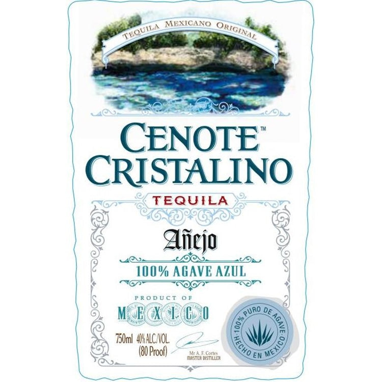 Cenote Tequila Cristalino Anejo 750ml