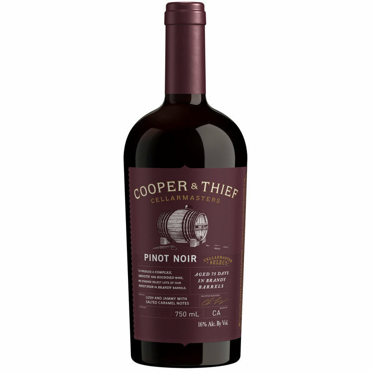 Cooper & Thief Pinot Noir Aged 75 Days In Brandy Barrels California