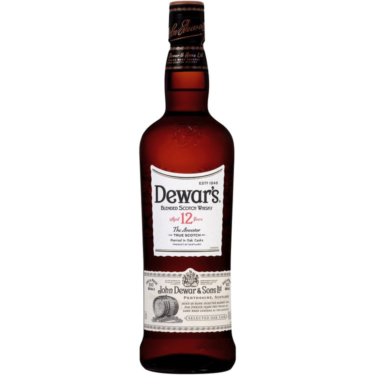 Dewar's 12 Year Old Blended Scotch Whisky Gift Set 750ml