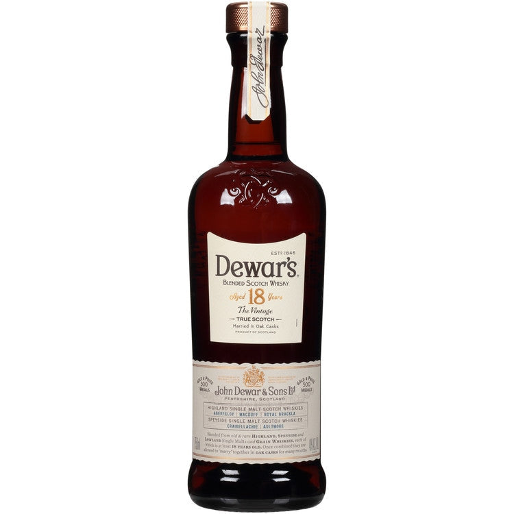 Dewar's 18 Year Old Blended Scotch Whisky 750ml