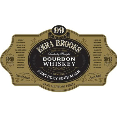 Ezra Brooks Black 99 Proof Kentucky Bourbon Whiskey 750ml