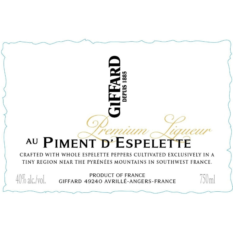 Giffard Piment d'Espellette Liqueur 750ml