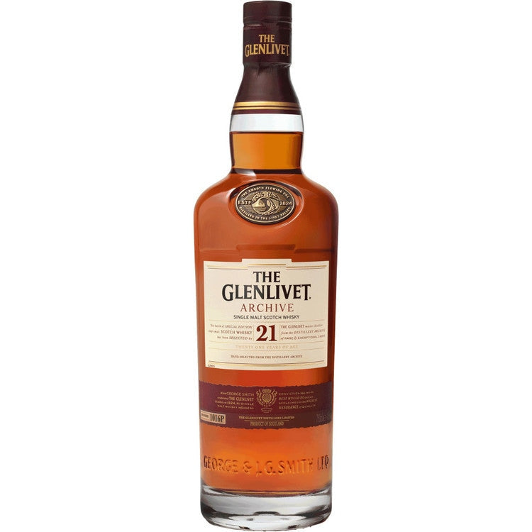 Glenlivet 21 Year Single Malt Scotch Whisky 750ml