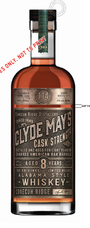 Clyde Mays Cask Strngth Whiskey 8y 750 ml