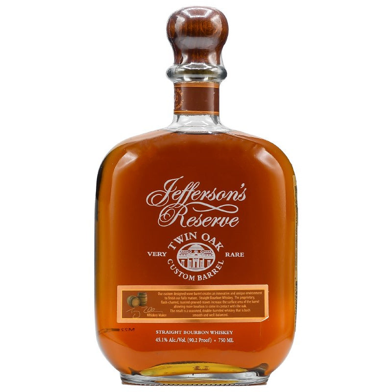 Jefferson's Twin Oak Custom Barrel Bourbon