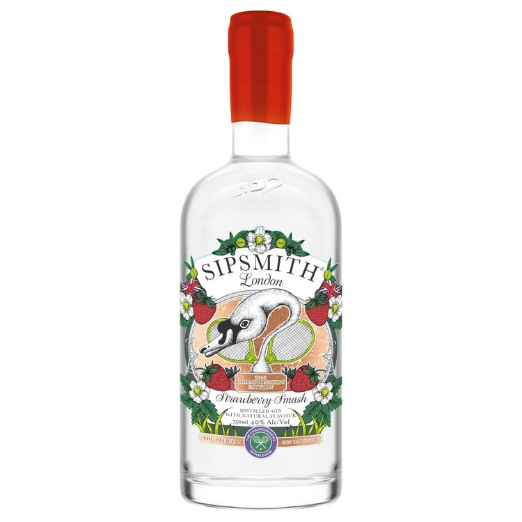 Sipsmith Strawberry Smash Flavored Gin Wimbledon 80 750Ml