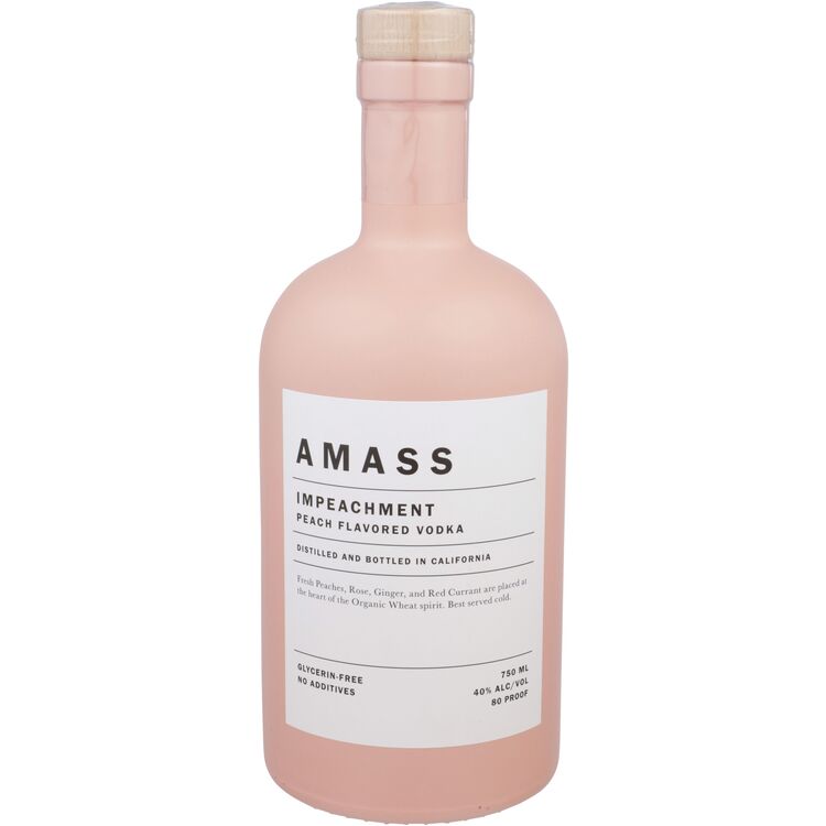 Amass Peach Flavored Vodka Impeachment 80 750Ml