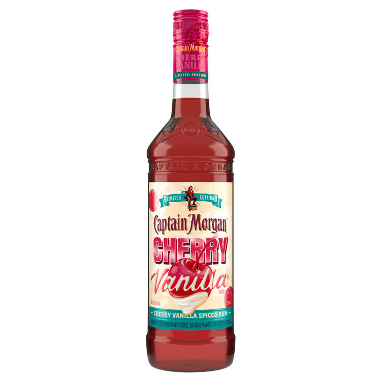 Captain Morgan Cherry Vanilla Spiced Flavored Rum Limited Edition 60 750Ml