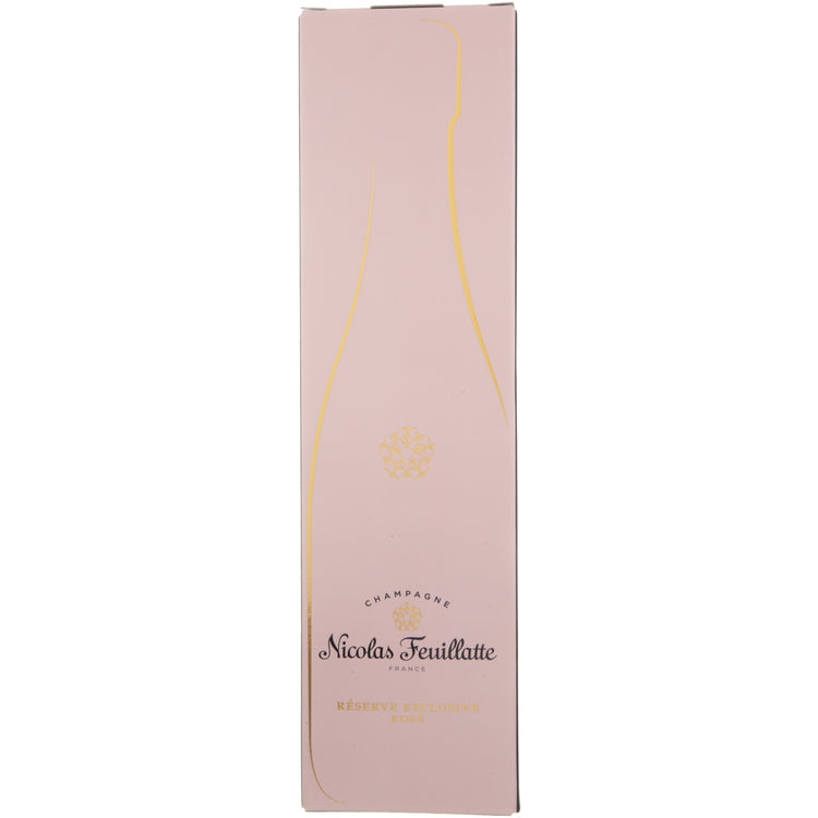 Nicolas Feuillatte Champagne Brut Rose Reserve Exclusive W/ Gift Box 750Ml