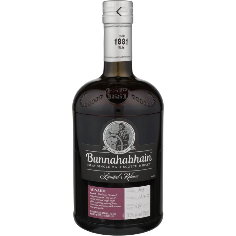 Bunnahabhain Single Malt Scotch Aonadh Limited Release 10 Yr 112 750Ml