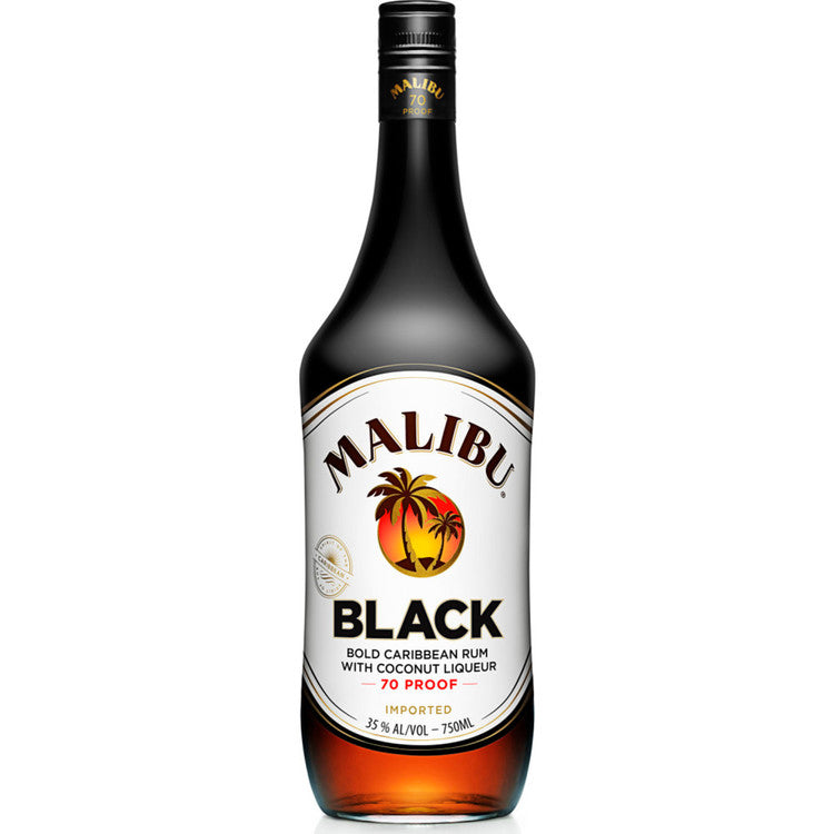 Malibu Coconut Flavored Rum Black 70 750Ml