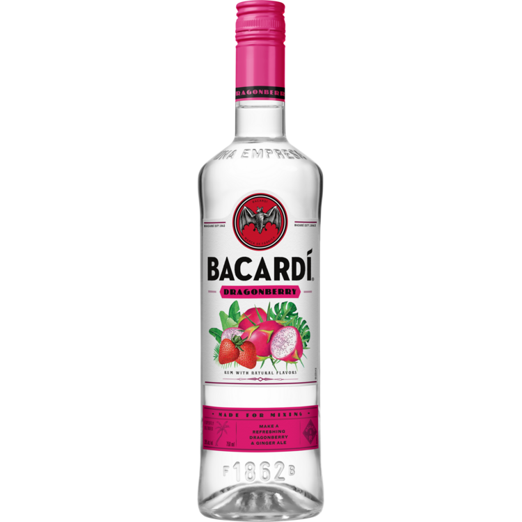 Bacardi Dragon Berry Flavored Rum 70 750Ml