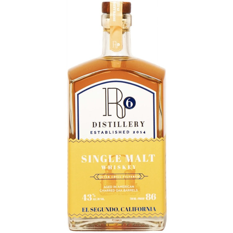 R6 Distillery Single Malt Whiskey 86 750Ml