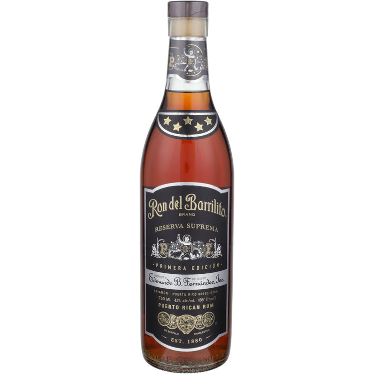 Ron Del Barrilito Aged Rum Five Stars Primera Edicion Reserva Suprema 86 750Ml
