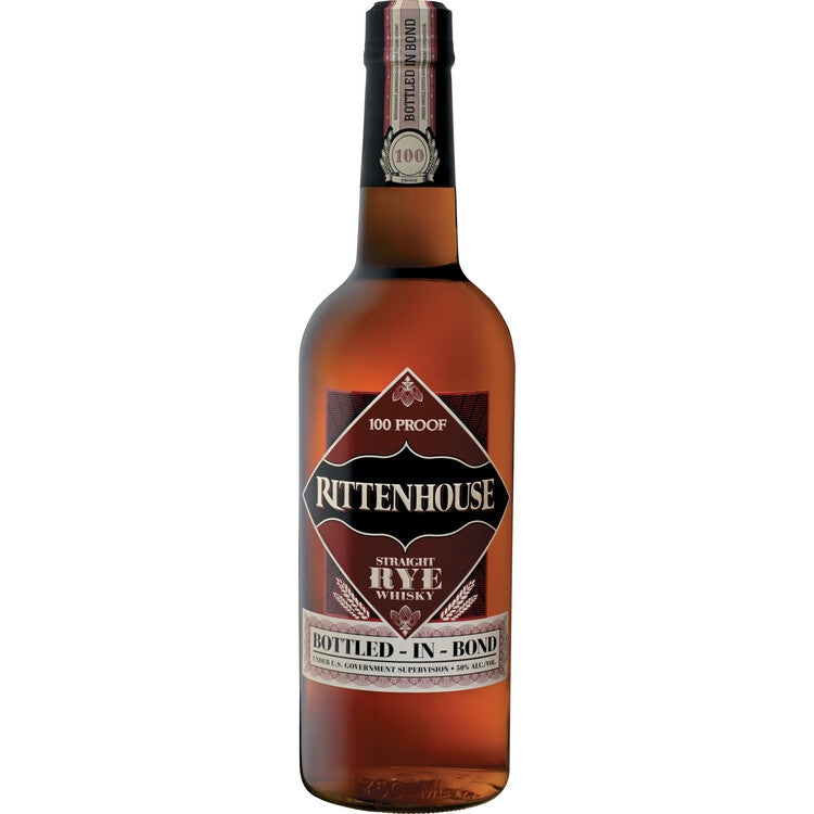 Rittenhouse Straight Rye Whiskey Bottled In Bond 100 750Ml