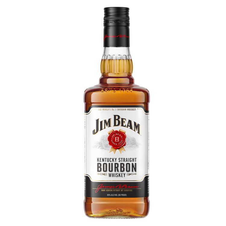 Jim Beam Straight Bourbon White Label 80 750Ml