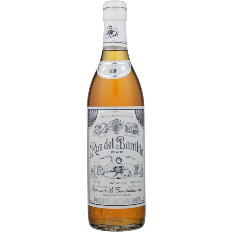 Ron Del Barrilito Aged Rum Two Stars Calidad Extra 86 750Ml