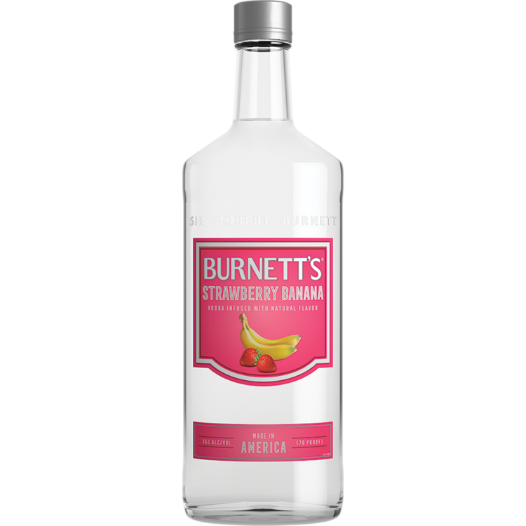 Burnett'S Strawberry Banana Flavored Vodka 70 750Ml