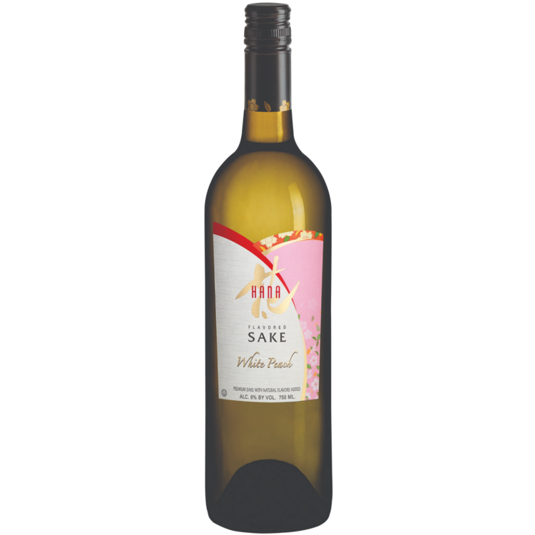 Hana White Peach Flavored Sake 750Ml