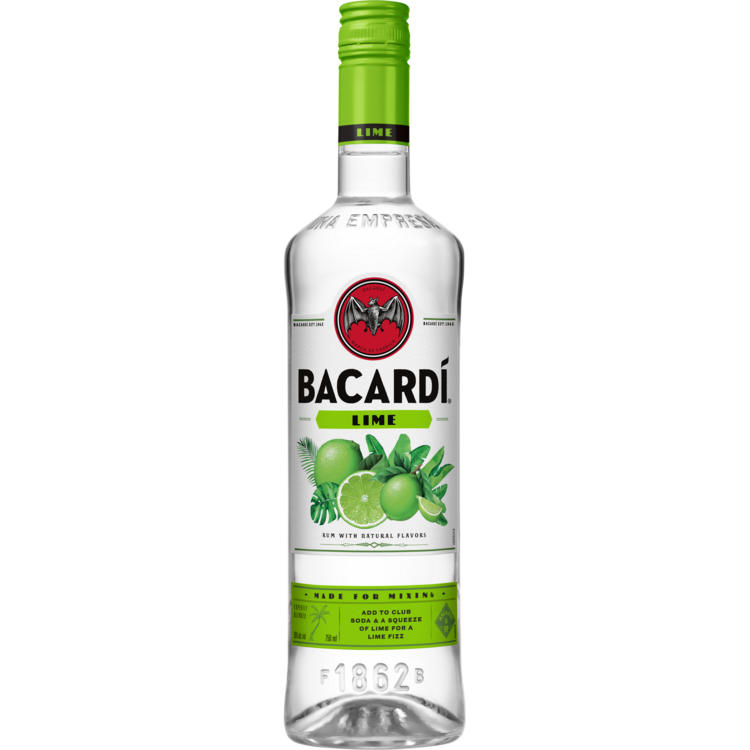 Bacardi Lime Flavored Rum 70 750Ml