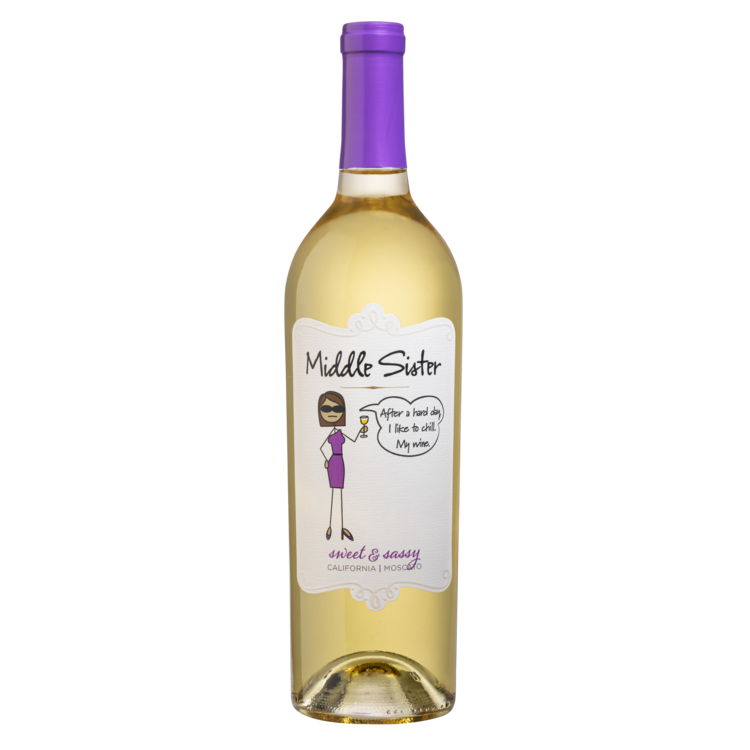 Middle Sister Moscato Sweet & Sassy California 750Ml