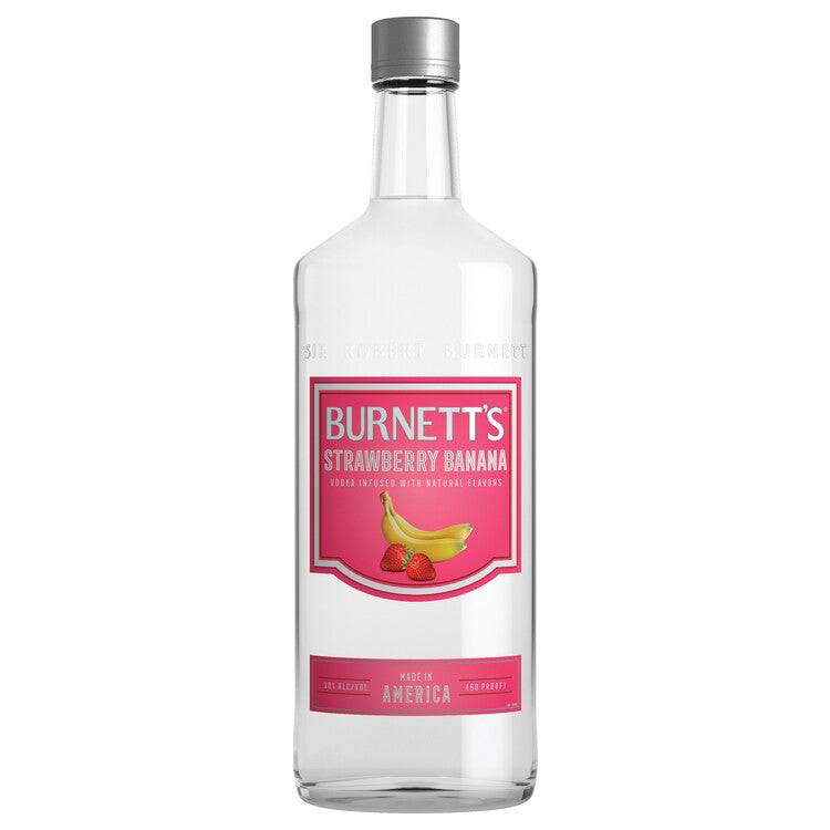 Burnett'S Strawberry Banana Flavored Vodka 60 750Ml