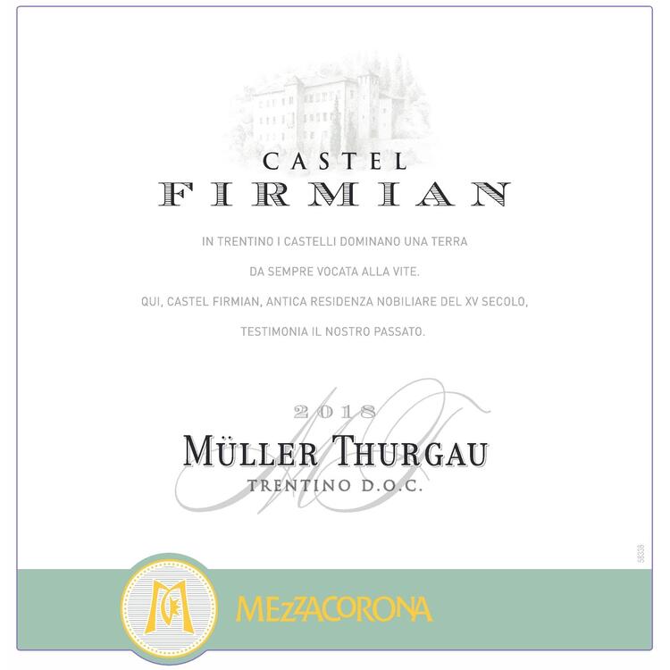 Castel Firmian Muller Thurgau Trentino 750Ml