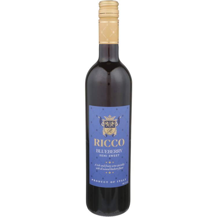 Ricco Blueberry Flavored Wine 750Ml