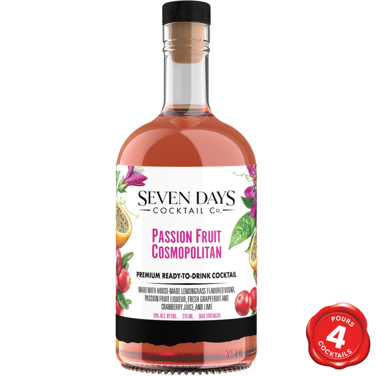 Seven Days Cocktail Passion Fruit Cosmopolitan 375 ml