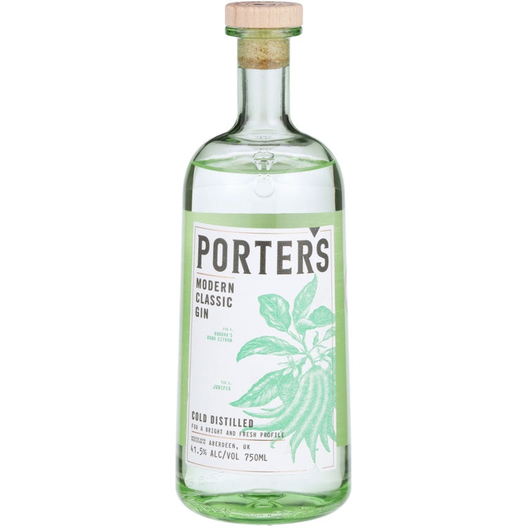 Porters Dry Gin Modern Classic Gin Cold Distilled 83 750Ml